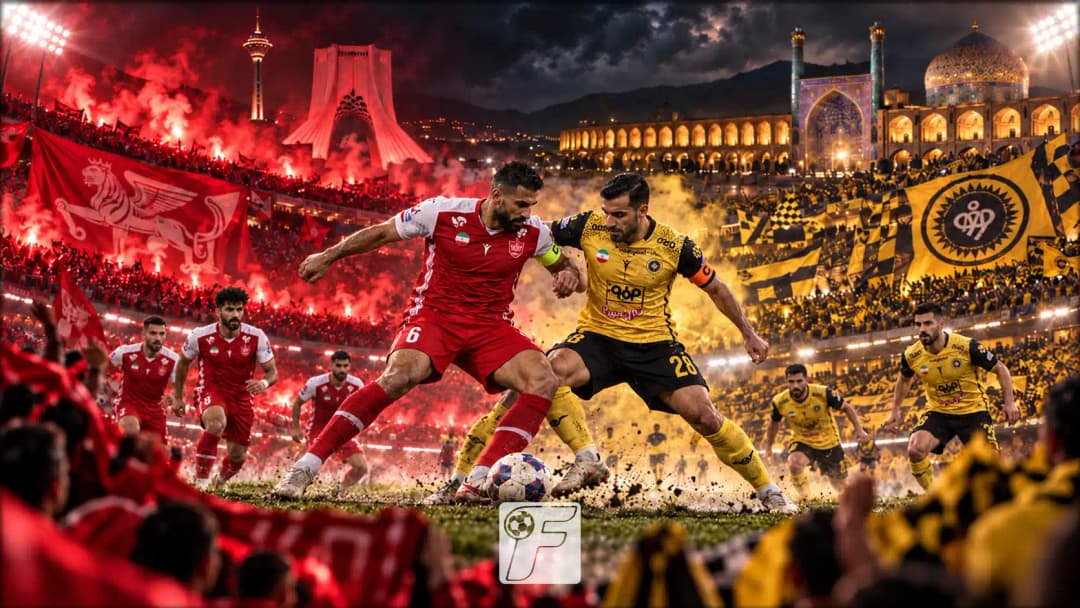 تقابل پرسپولیس و سپاهان با حضور کاپیتان‌های دو تیم در فضای ورزشگاه؛ ال‌کلاسیکوی فوتبال ایران